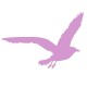 Sticker Mouette lilas T