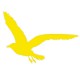 Sticker Mouette jaune B