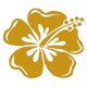 Sticker Hibiscus ocre