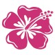 Grand sticker Hibiscus magenta