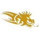 Sticker Dragon ocre tribord