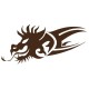 Sticker Dragon marron babord