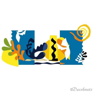 Autocollant style Matisse