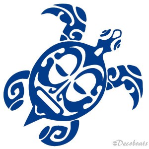 Sticker Tortue Maori