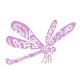 Sticker Libellule lilas tribord