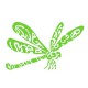 Sticker Libellule vert clair tribord