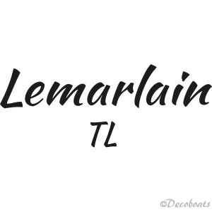 Sticker nom bateau Lemarlain