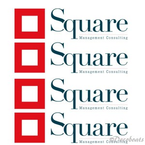 Sticker voile logo Square Management consulting