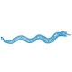 Sticker serpent de mer bleu ocean tribord