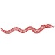 Sticker serpent de mer rouge sang tribord