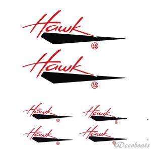 Lot stickers Hawk