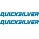 lot de 2 logos "Quicksilver" bleu océan