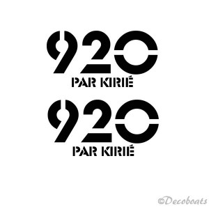 Lot de 2 logos 920 par Kirie