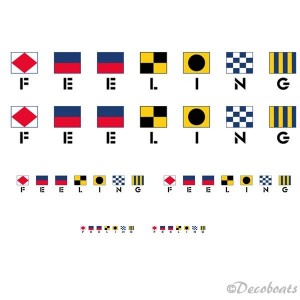 lot de 6 logos Feeling