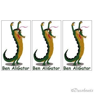 Lot 3 stickers Ben Aligator