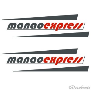 Lot 2 stickers coque logo manaoexpress