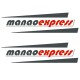 Lot 2 stickers coque logo manaoexpress