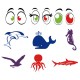 Lot de stickers pour école de voile