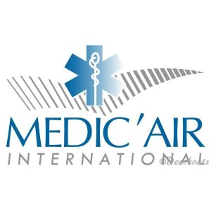 Lot de 2 stickers logo Medic'air