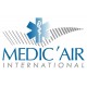 Lot de 2 stickers logo Medic'air