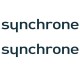 Lot de 2 stickers logo Synchrone