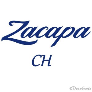 Sticker Nom bateau Zacapa