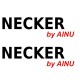 Lot de 2 stickers Necker by Ainu