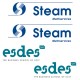Lot de 4 stickers sponsors pour Esdes Lyon
