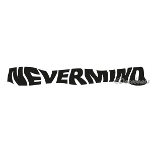 Sticker personnalisé nom Nevermind
