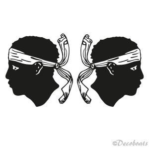 Adhésif voile logo Corse