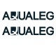 lot 2 adhésifs logo Aqualeg