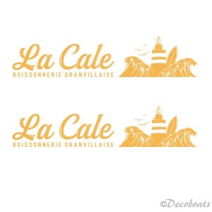 Lot de 2 adhésifs sponsor La Cale