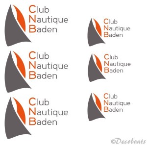 lot 6 adhésifs voile et coque CNB