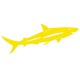 Sticker Requin jaune