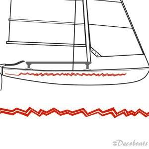 Bandeau Zig zag Hobie Cat