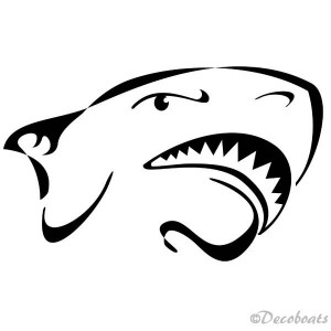 Sticker Tête requin