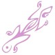 Sticker Salamandre lilas