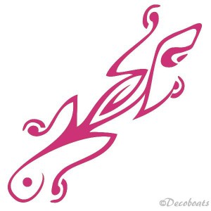 Sticker Salamandre magenta