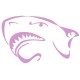 Sticker Tête requin lilas B